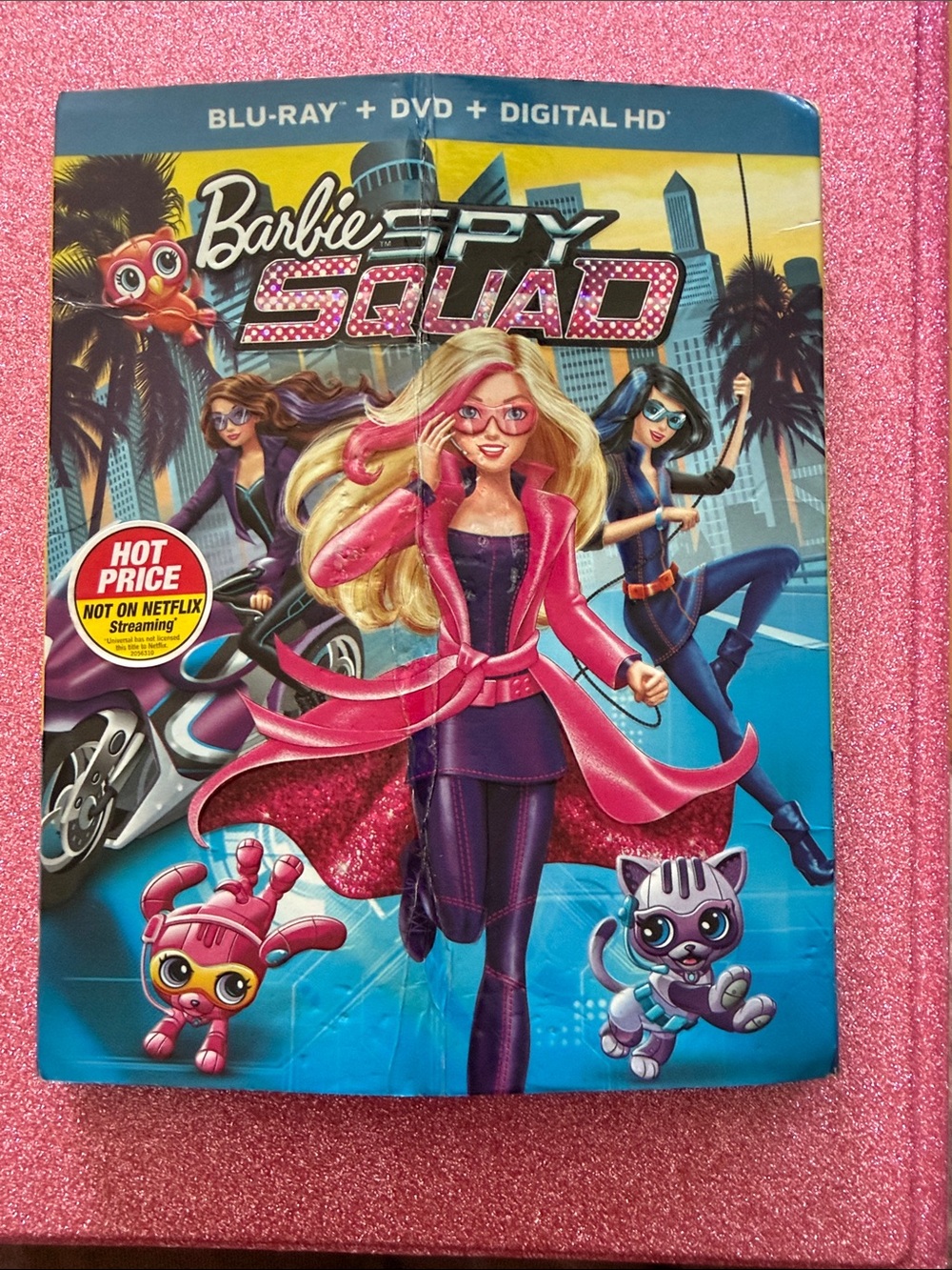 Barbie Spy Squad Movie Cover — Pink, Blue, Purple